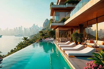 Swimming Pool in 6 BHK Apartment at Malabar Hill – for Sale