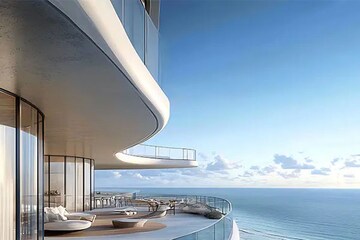 Staircase in 4 BHK Apartment at Worli – for Sale