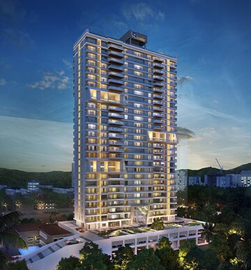 1 BHK Apartment – Exterior View View at Ashar Axis, Majiwada - for Rent