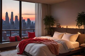 Bedroom in 5 BHK Apartment at Kalpataru One, Lower Parel – for Sale