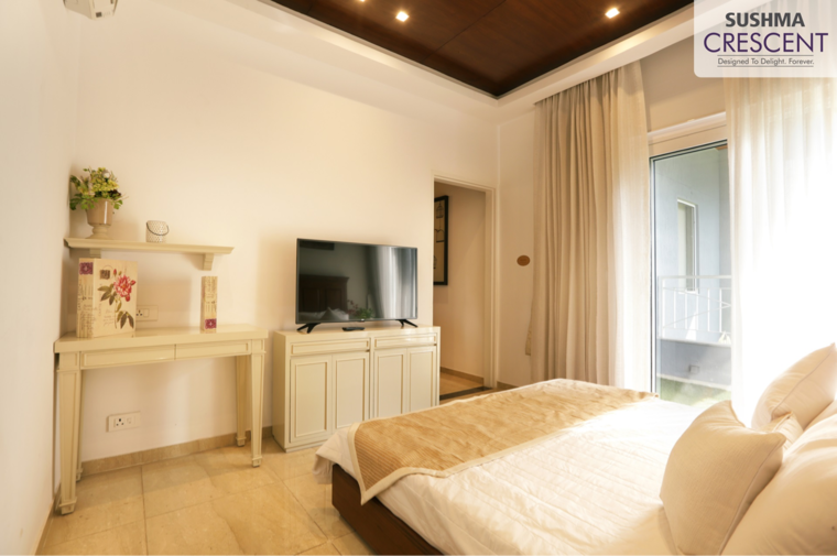 Bedroom, sushma-crescent 2 Bedroom 1310 Sq.Ft. Apartment In Dhakoli Zirakpur 8549655