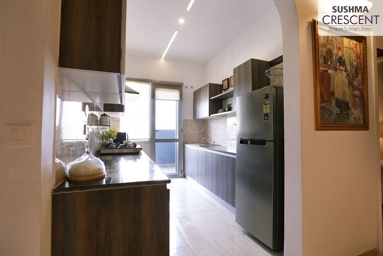 Kitchen, sushma-crescent 2 Bedroom 1310 Sq.Ft. Apartment In Dhakoli Zirakpur 8549655