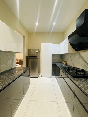 Kitchen in 3 BHK Apartment at Allwin El Spazia, Nagla Road – for Sale