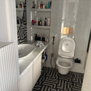 Bathroom in 4 BHK Apartment at Kalpataru Radiance, Motilal Nagar – for Sale