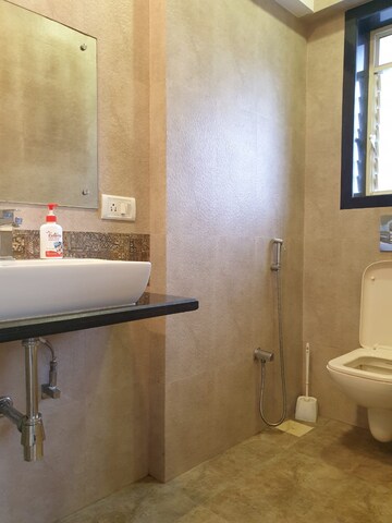 Bathroom in 2 BHK Apartment at Blue Bird, Pali Hill – for Rent