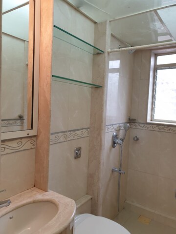 Bathroom in 2 BHK Apartment at Blue Bird, Pali Hill – for Rent