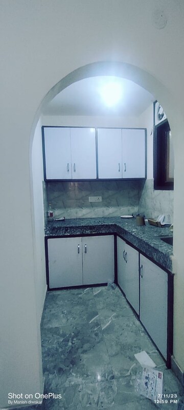 Kitchen in 1 RK Builder Floor at Paryavaran Complex – for Rent