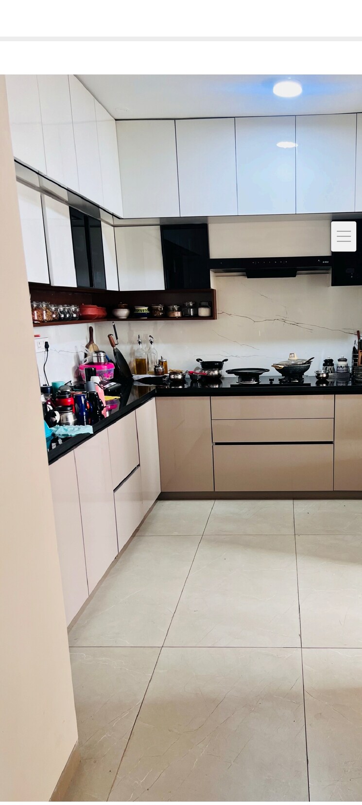 Kitchen, koncept-ambience-the-botanika-empress 3 Bedroom 2650 Sq.Ft. Apartment In Gachibowli Hyderabad 8549984