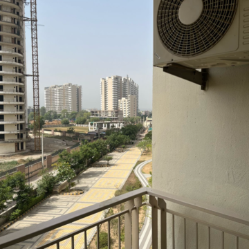 Balcony in 2.5 BHK Apartment at Supertech Araville, Sector 79 – for Rent