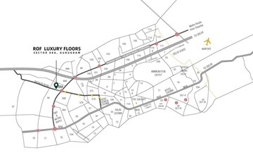 3 BHK Builder Floor – Map Location View at ROF Pravasa, Sector 88a - for Sale