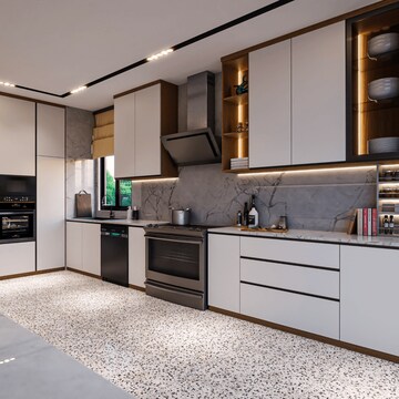 Kitchen in 3 BHK Builder Floor at ROF Pravasa, Sector 88a – for Sale