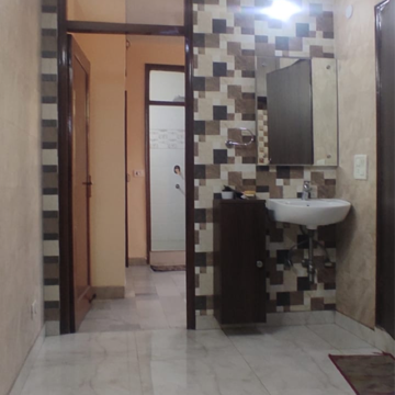 Bathroom in 2 BHK Builder Floor at Lajpat Nagar I – for Rent