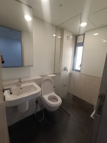 Bathroom in 3 BHK Apartment at Lodha New Cuffe Parade, Wadala – for Rent