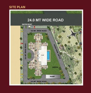 Master Plan in 2.5 BHK Apartment at Omaxe Hazratganj Residency, Gomti Nagar – for Sale