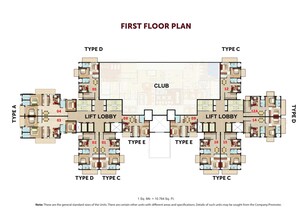 Master Plan in 2.5 BHK Apartment at Omaxe Hazratganj Residency, Gomti Nagar – for Sale