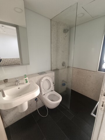 Bathroom in 3 BHK Apartment at Lodha New Cuffe Parade, Wadala – for Rent