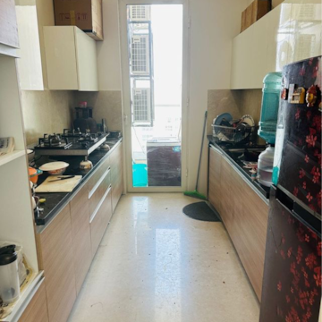 Kitchen in 3 BHK Apartment at Omkar Alta Monte, Laxman Nagar – for Rent
