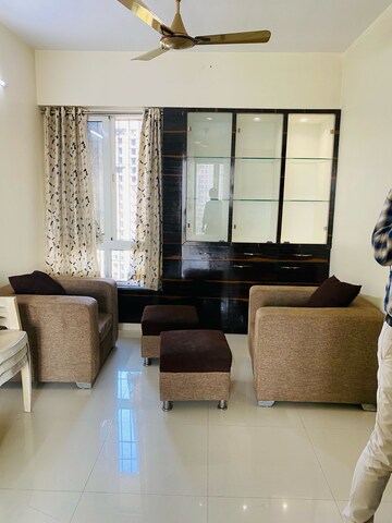 Living Room in 3.5 BHK Apartment at Harmony Sky Suites, Ghodbunder Road – for Rent