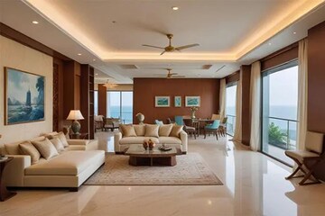 Living Room in 5 BHK Apartment at Birla Anayu, Malabar Hill – for Sale