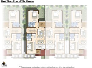 Floor Plan in 3 BHK Villa at Prestige Augusta Golf Village, Kothanur – for Sale