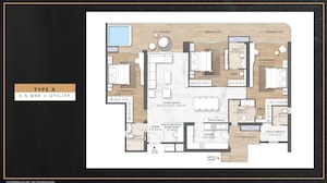 Floor Plan in 4 BHK Apartment at Smart World The Edition, Sector 66 – for Sale