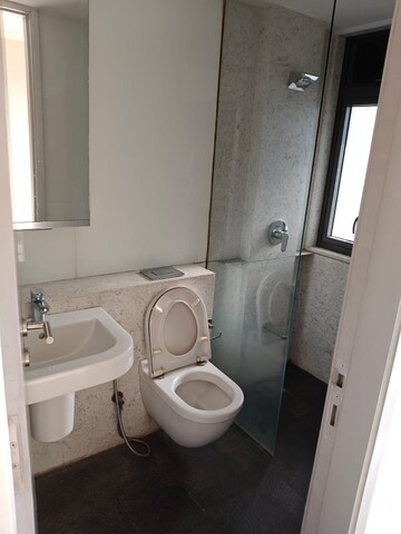 Bathroom in 1 BHK Apartment at Lodha New Cuffe Parade, Wadala – for Rent