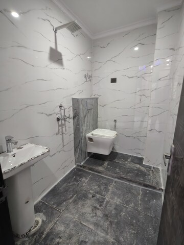 Bathroom in 3 BHK Apartment at Chattarpur – for Rent