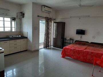 Living Room in Studio Apartment at Amanora Metro Tower, Hadapsar – for Rent
