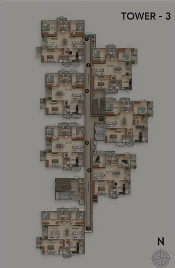 Master Plan in 3 BHK Apartment at Ramky One Astra, Kokapet – for Sale