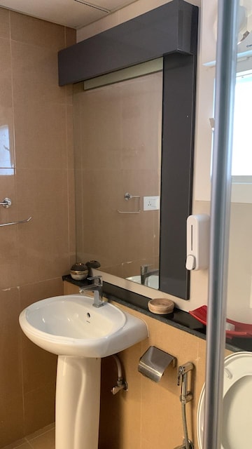 Bathroom in 2 BHK Apartment at Puravankara Palm Beach, Hennur – for Sale