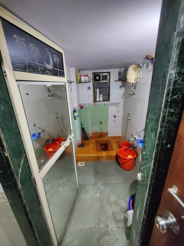Bathroom in 2 BHK Apartment at Viceroy Building, Dahisar East – for Sale