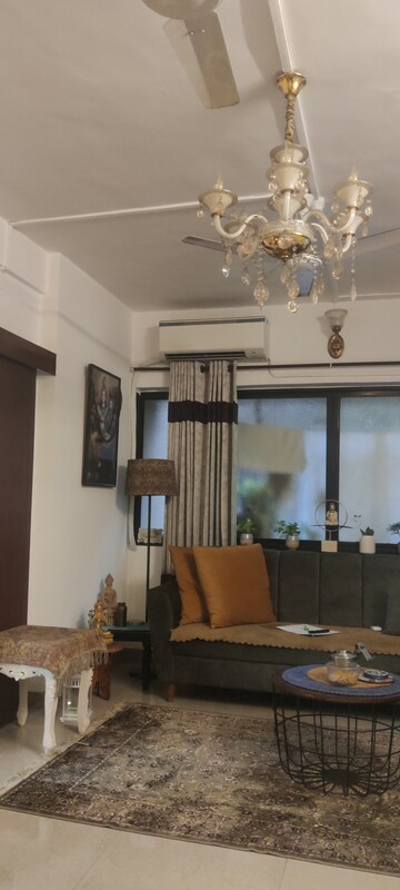 Living Room in 1 BHK Apartment at Nutan Abhishek, Andheri West – for Rent