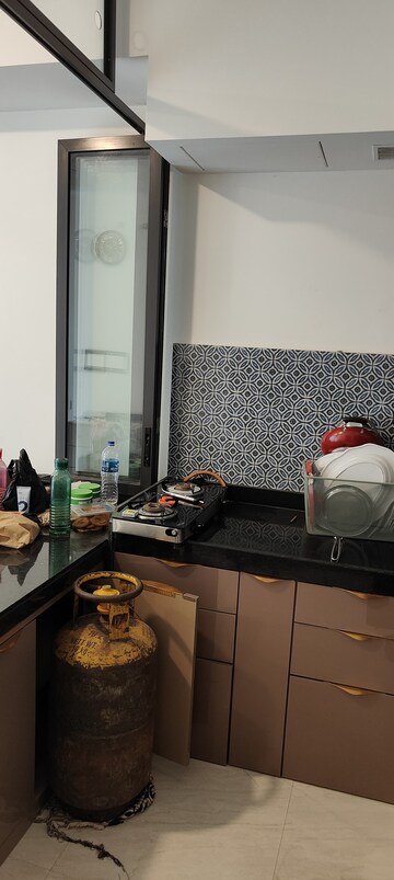 Kitchen in 1 BHK Apartment at Lodha Crown Quality Homes, Majiwada – for Rent