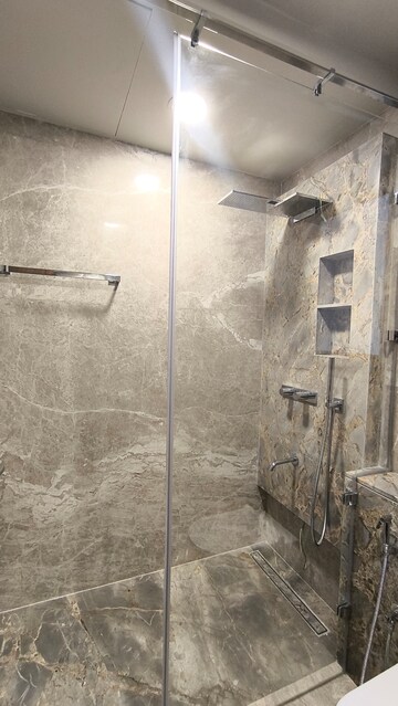 Bathroom in 4 BHK Apartment at Jayabheri The Peaks, Narsingi – for Rent