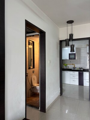 Building Lobby in 1.5 BHK Apartment at Ravinanda Skylights, Wagholi – for Sale