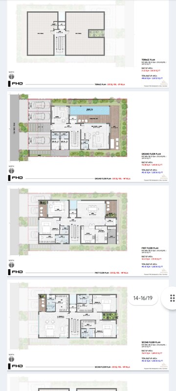 Floor Plan in 4 BHK Villa at Raghava Sage, Kollur – for Sale