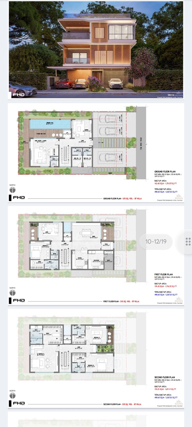 Floor Plan, raghava-sage 4 Bedroom 5647 Sq.Ft. Villa In Kollur Hyderabad 8558807