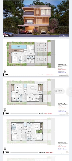 Floor Plan in 4 BHK Villa at Raghava Sage, Kollur – for Sale