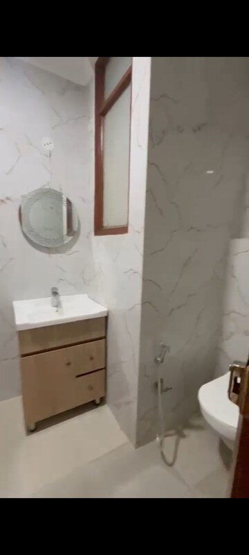 Bathroom in 3 BHK Builder Floor at Palm Residency Chhatarpur, Chattarpur – for Rent