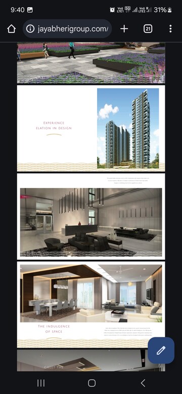 Kitchen in 4 BHK Apartment at Jayabheri The Peaks, Narsingi – for Rent