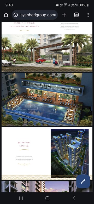 4 BHK Apartment – Exterior View View at Jayabheri The Peaks, Narsingi - for Rent