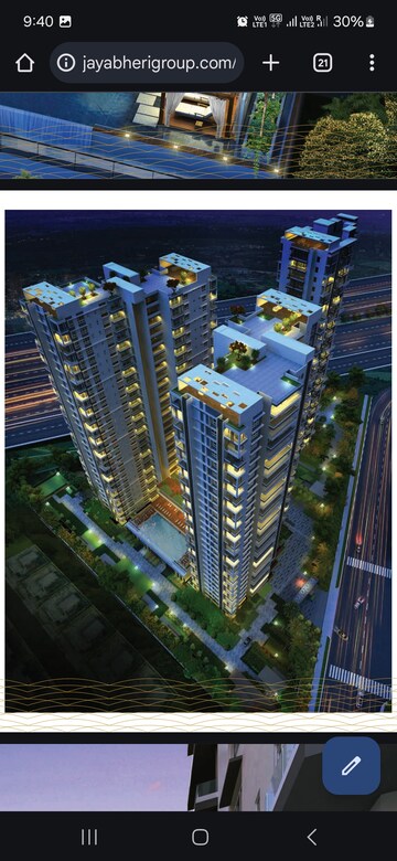 Master Plan in 4 BHK Apartment at Jayabheri The Peaks, Narsingi – for Rent