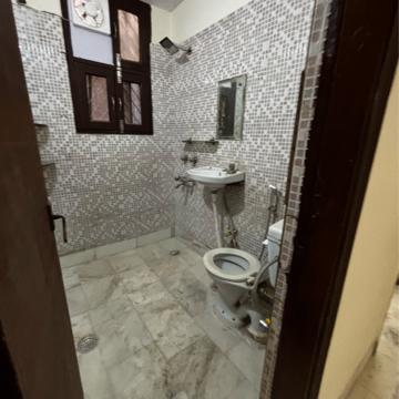 Bathroom in 2 BHK Builder Floor at Malviya Nagar – for Rent