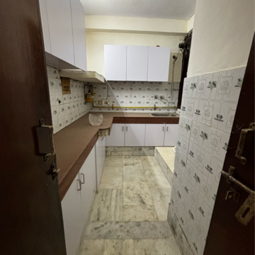 Kitchen in 2 BHK Builder Floor at Malviya Nagar – for Rent