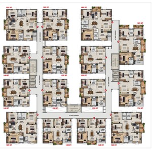 Master Plan in 3 BHK Apartment at RK Oxygen Valley, Mallampet – for Sale