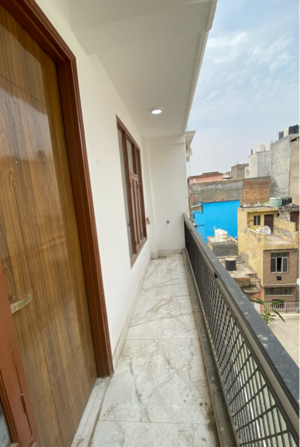 Balcony in 4 BHK Builder Floor at Mahavir Enclave – for Sale