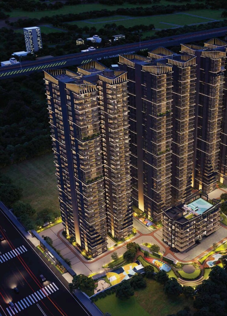 Exterior View, attapur 3 Bedroom 2300 Sq.Ft. Apartment In Attapur Hyderabad 8559260