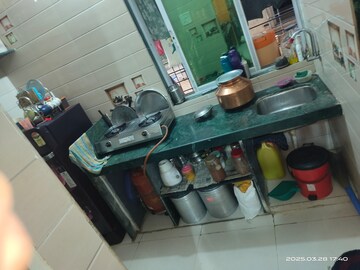 Kitchen in 1 RK Apartment at Kopar Khairane – for Rent