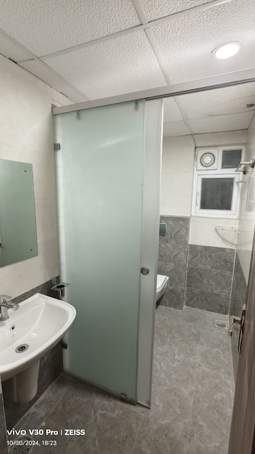 Bathroom in 2 BHK Apartment at Arsis Green Hills, Kr Puram – for Rent