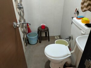 Bathroom in 1 BHK Apartment at Vistas CHS, Kavesar – for Sale